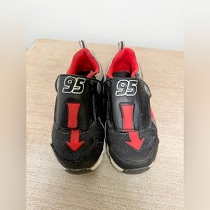 Pixar CARS Red Lightning McQueen Shoes Sneakers Slip On Boy Kid Toddler Size 11